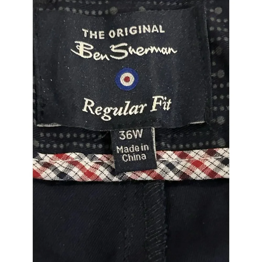 NWT Ben Sherman Regular Fit Shorts in Marine Blue size 36